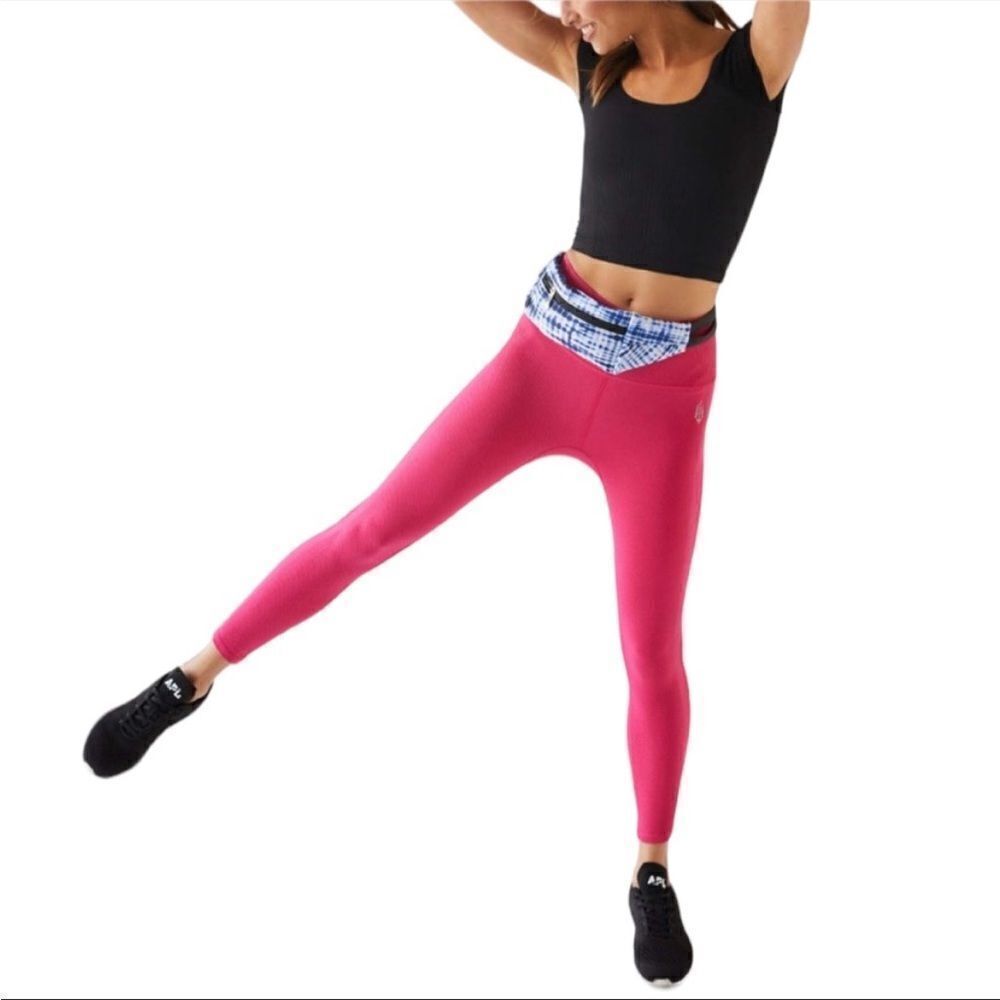 NWT FP Movement Free Throw High Waist Ribbed Leggings S in Passion Fruit